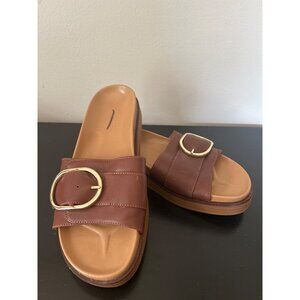 Madewell NK022 The Dayna Buckle-Strap Sandals, Size 7H